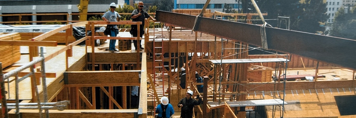 Construction - Framing the Fifth Floor - Bixel at Fifth - Apartment Building