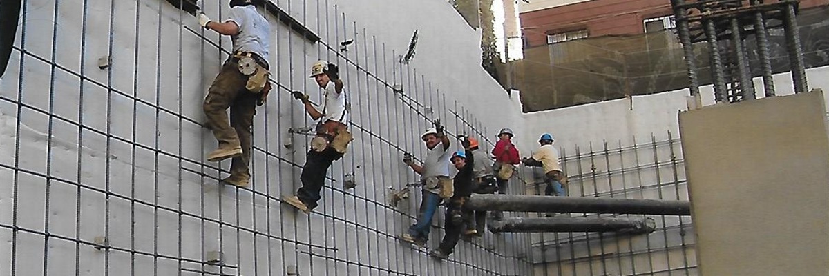 Construction - Installing Rebars