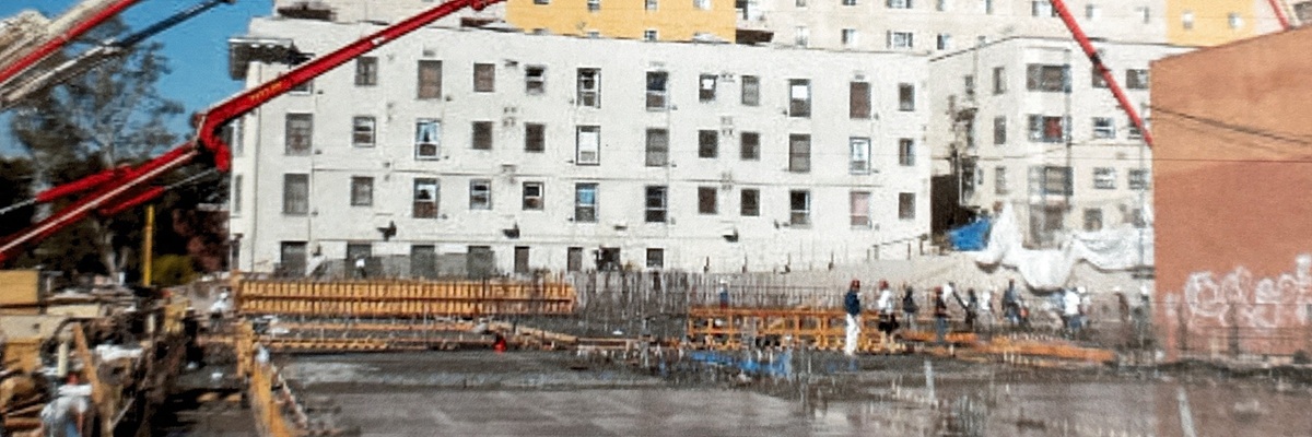 Construction - Pouring the Cement